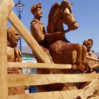 Wooden Sculpture of a horse